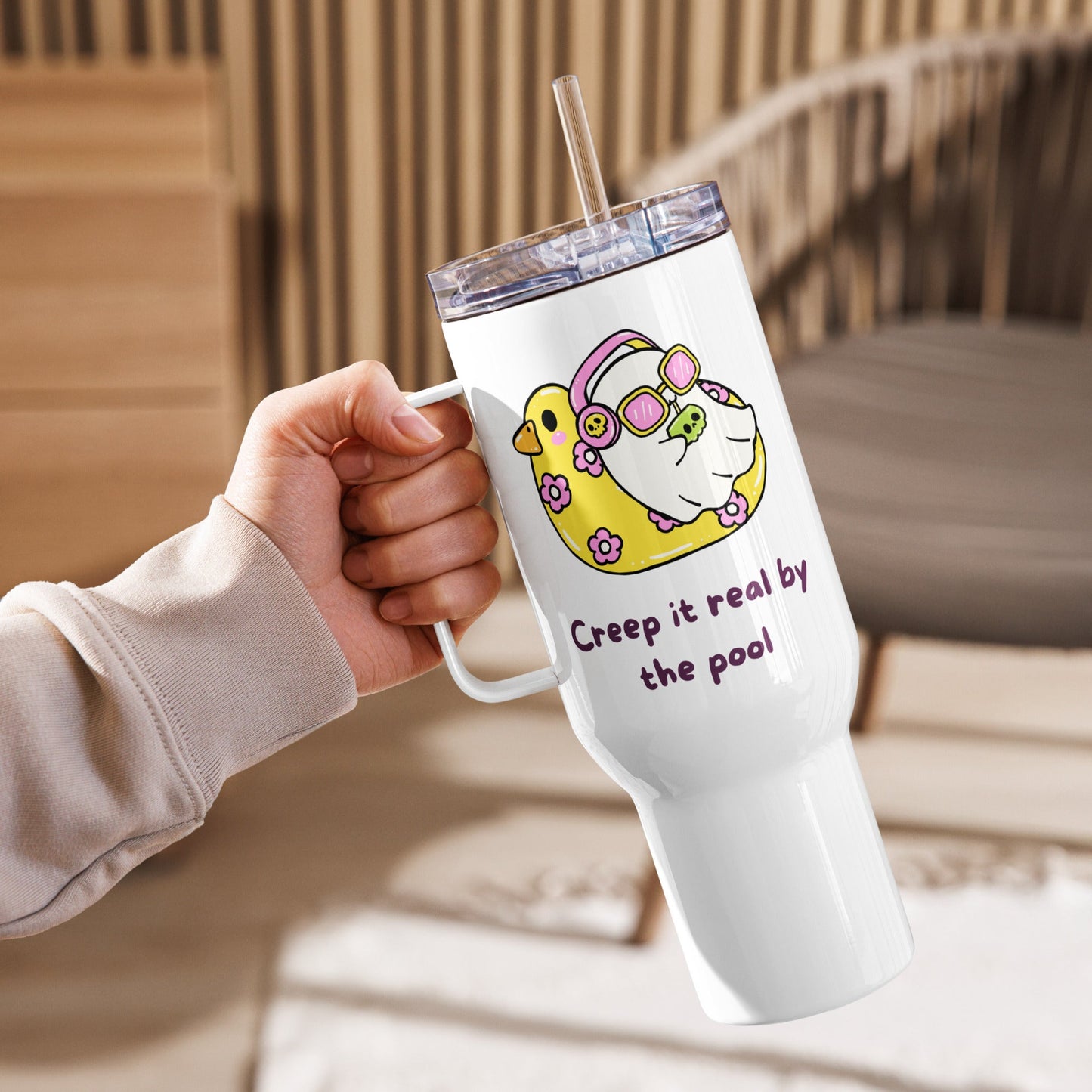 Creep It Real Travel Mug - Moonlit Dandelion