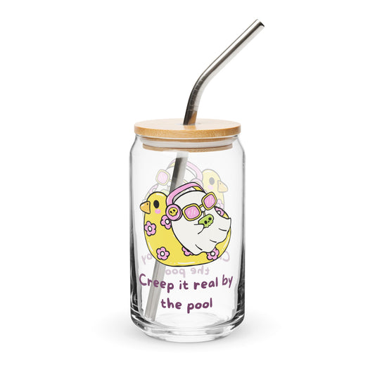 Creep It Real Can-shaped glass - Moonlit Dandelion