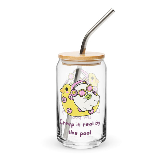 Creep It Real Can-shaped glass - Moonlit Dandelion