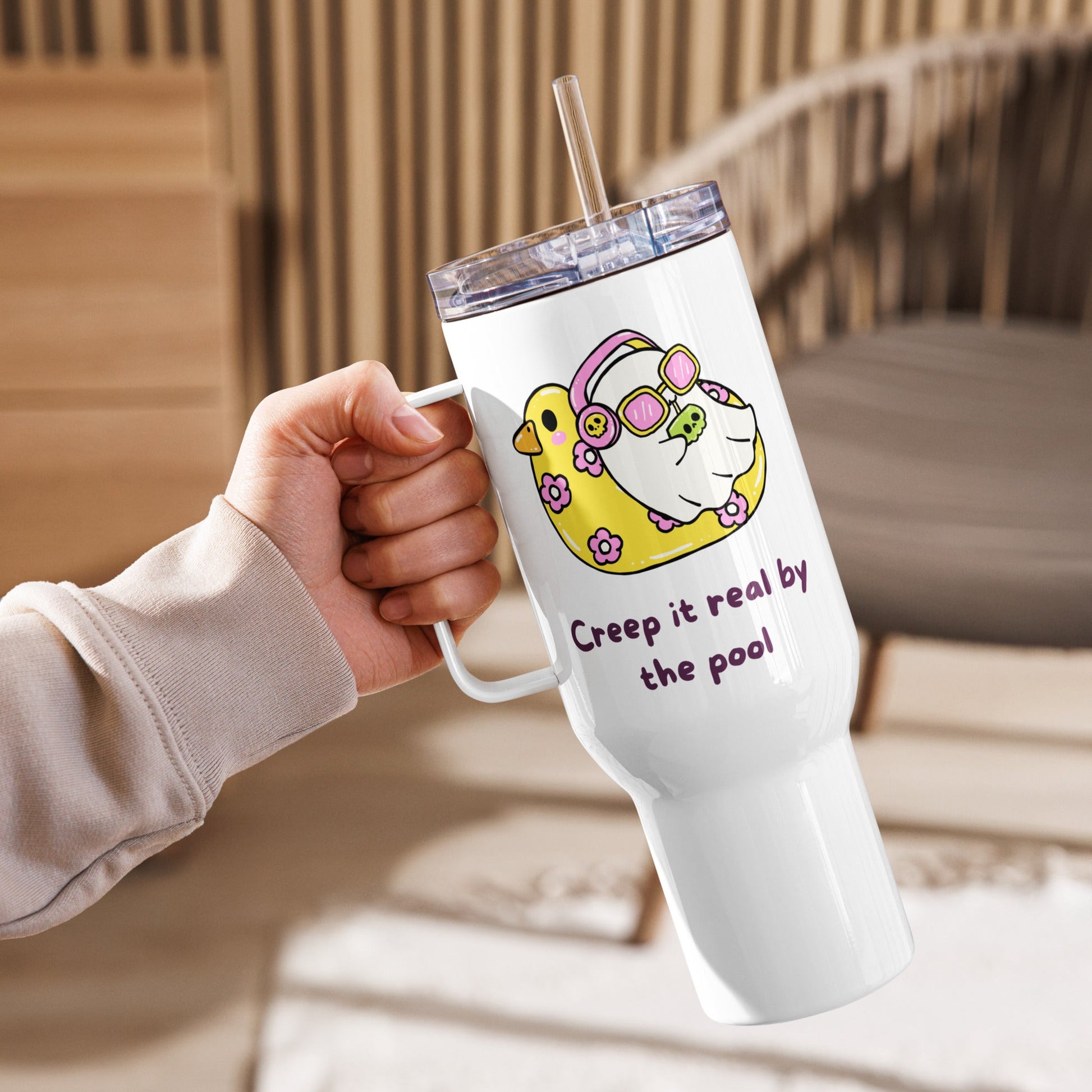 Creep It Real Travel Mug - Moonlit Dandelion