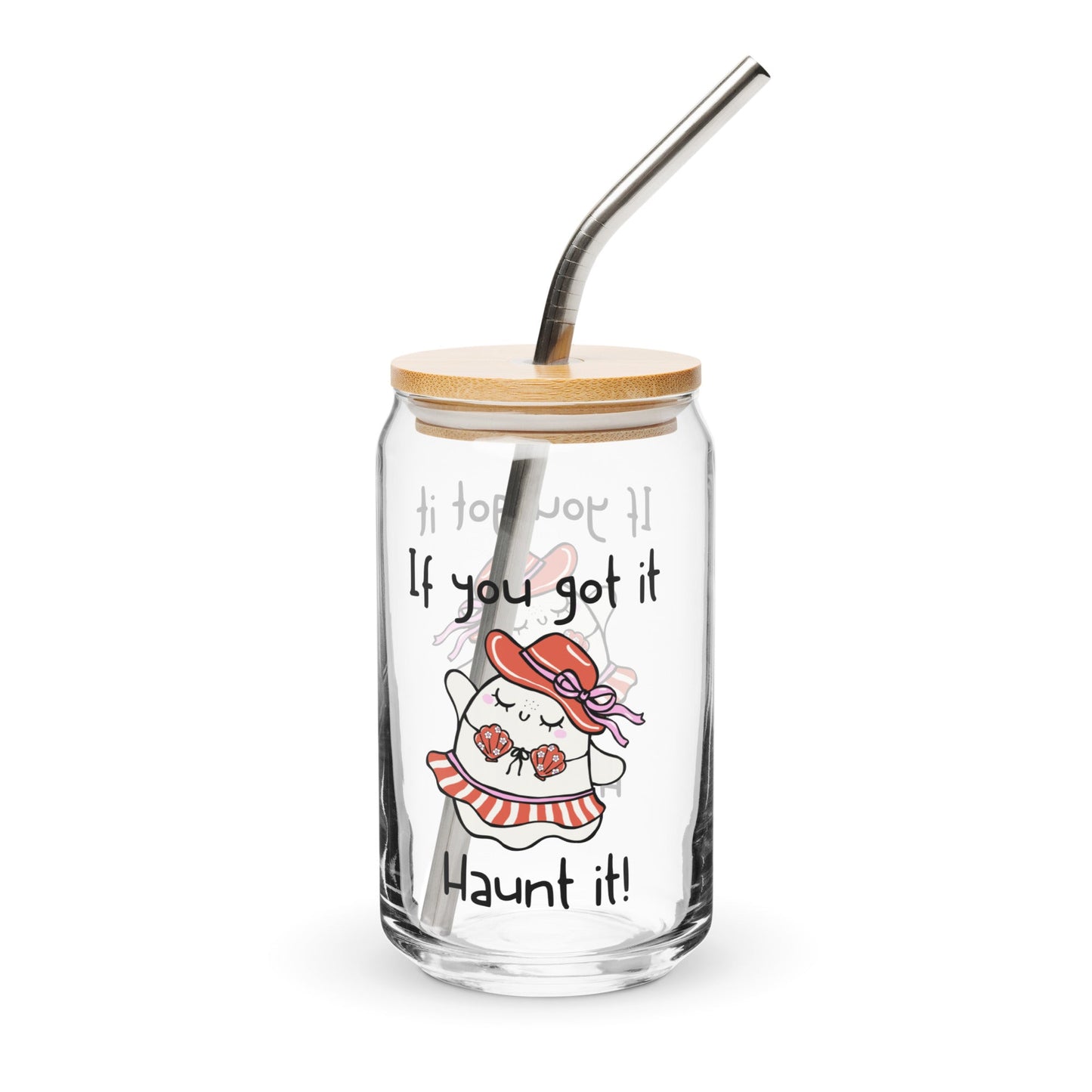 Haunt It Can-shaped glass - Moonlit Dandelion