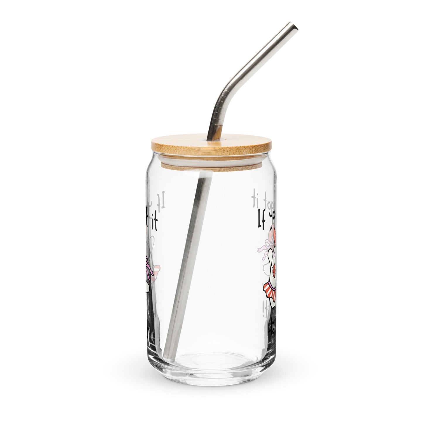 Haunt It Can-shaped glass - Moonlit Dandelion